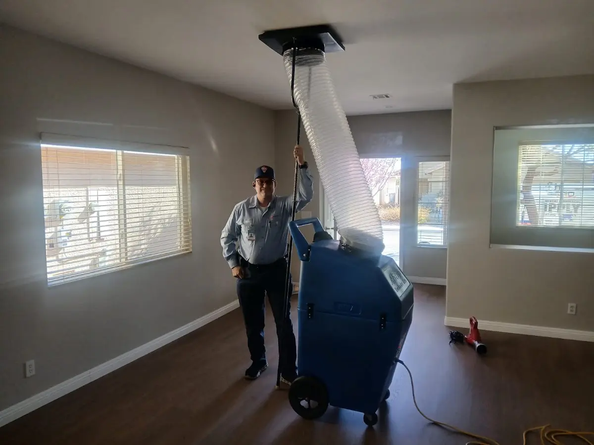 Professional Dryer Vent Cleaning work inside a Pooler home